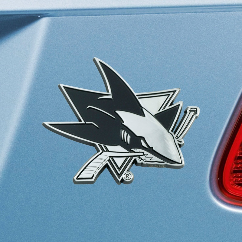 Fanmats San Jose Sharks 3D Chrome Metal Emblem