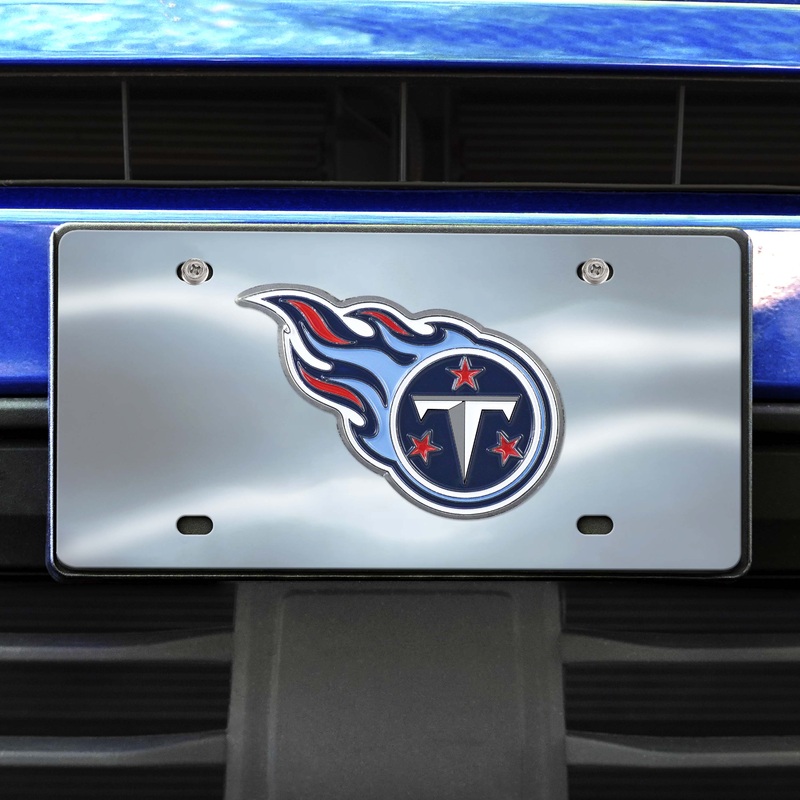 Fanmats Tennessee Titans 3D Stainless Steel License Plate