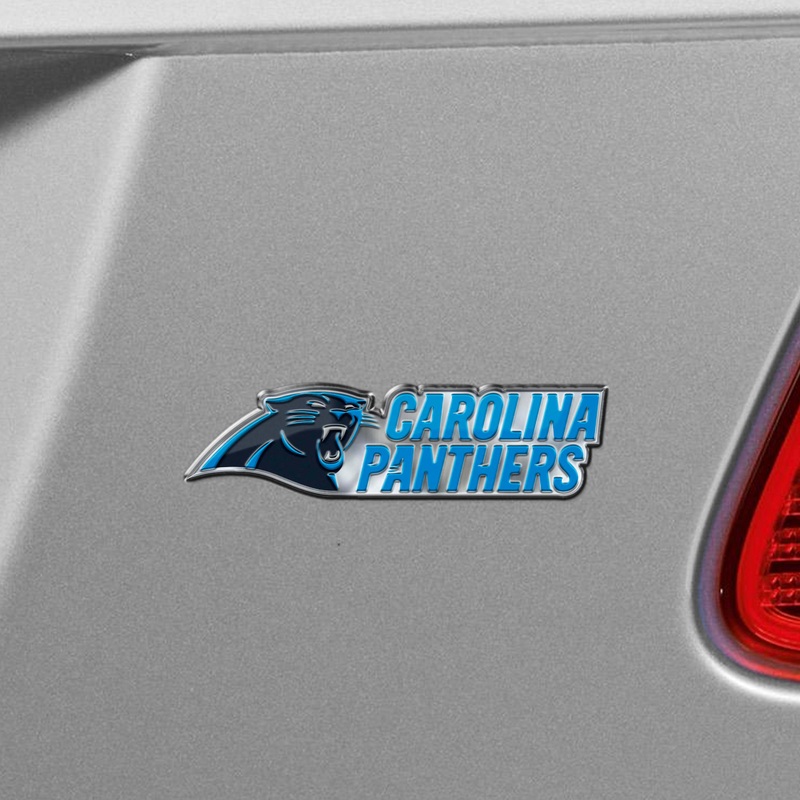 Fanmats Carolina Panthers Heavy Duty Aluminum Embossed Color Emblem – Alternate