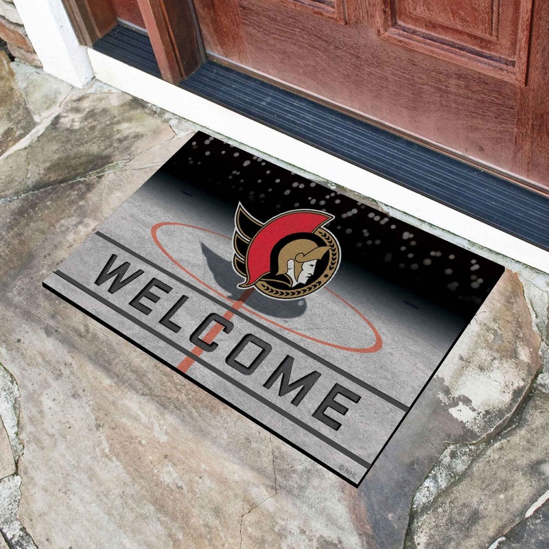 Fanmats Ottawa Senators Rubber Door Mat – 18 x 30