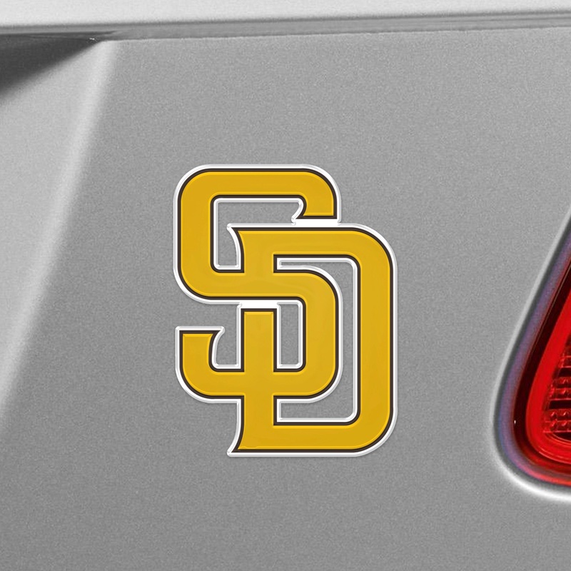 Fanmats San Diego Padres Heavy Duty Aluminum Embossed Color Emblem