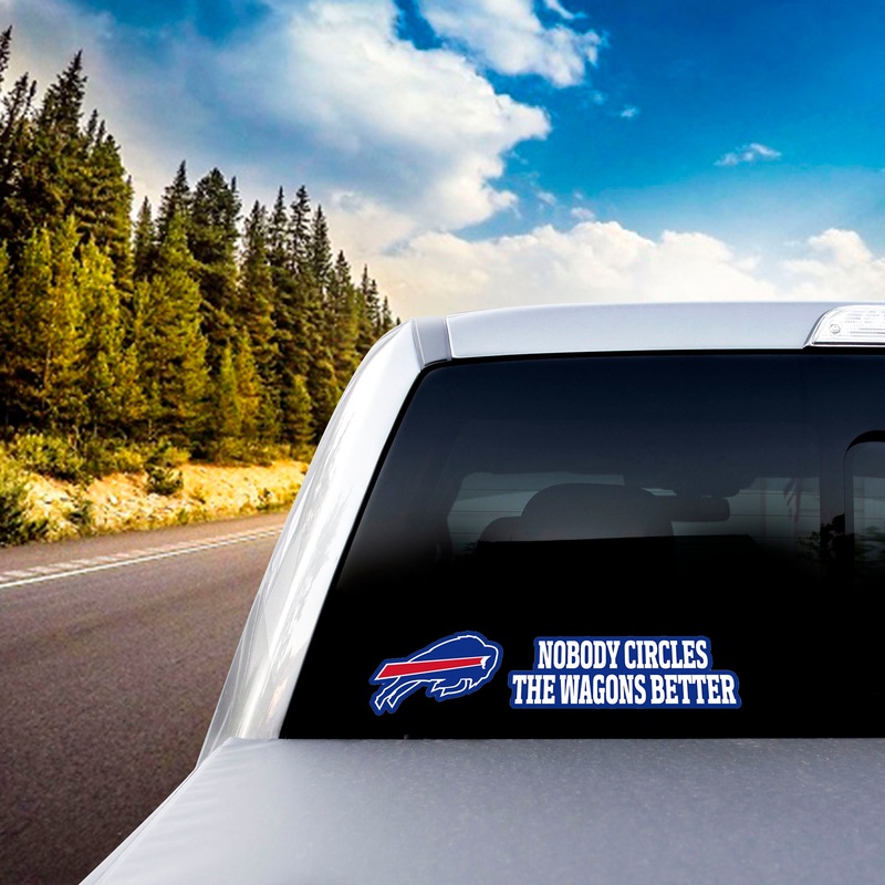 Fanmats Buffalo Bills 2 Piece Team Slogan Decal Sticker Set