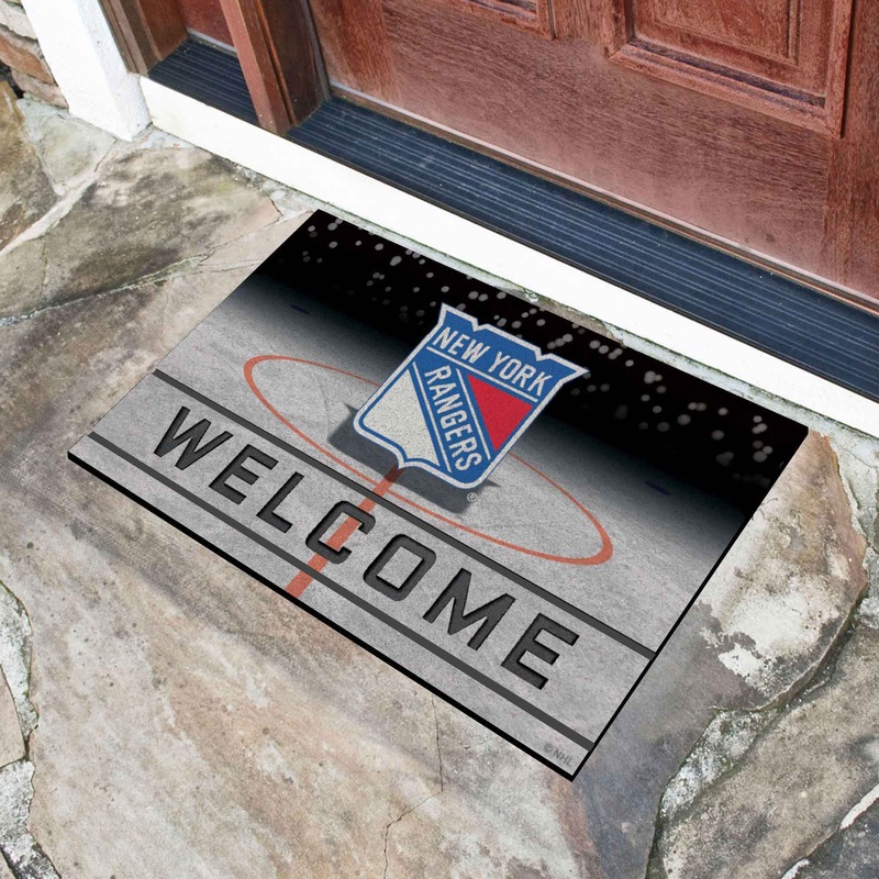 Fanmats New York Rangers Rubber Door Mat – 18 x 30