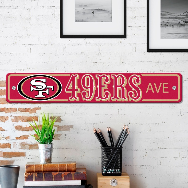 Fanmats San Francisco 49ers Team Color Street Sign 4 X 24 Lightweight