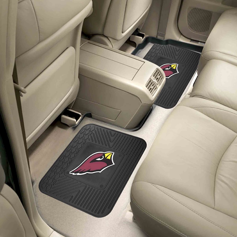 Fanmats Arizona Cardinals Back Seat Car Utility Mats – 2 Piece Set