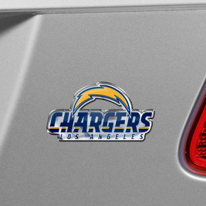 Fanmats Los Angeles Chargers Heavy Duty Aluminum Embossed Color Emblem – Alternate