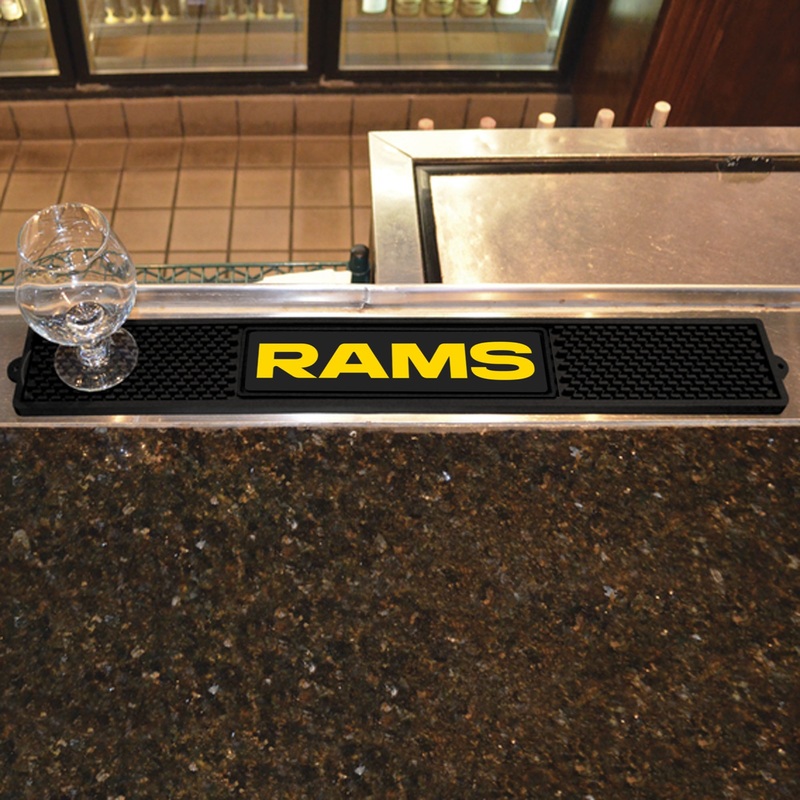 Fanmats Los Angeles Rams Bar Drink Mat – 3.25 x 24