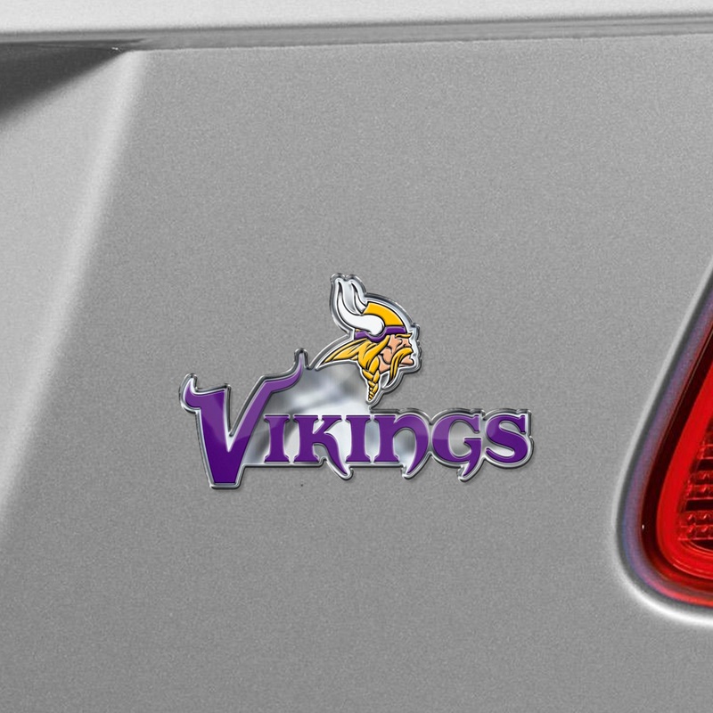Fanmats Minnesota Vikings Heavy Duty Aluminum Embossed Color Emblem – Alternate