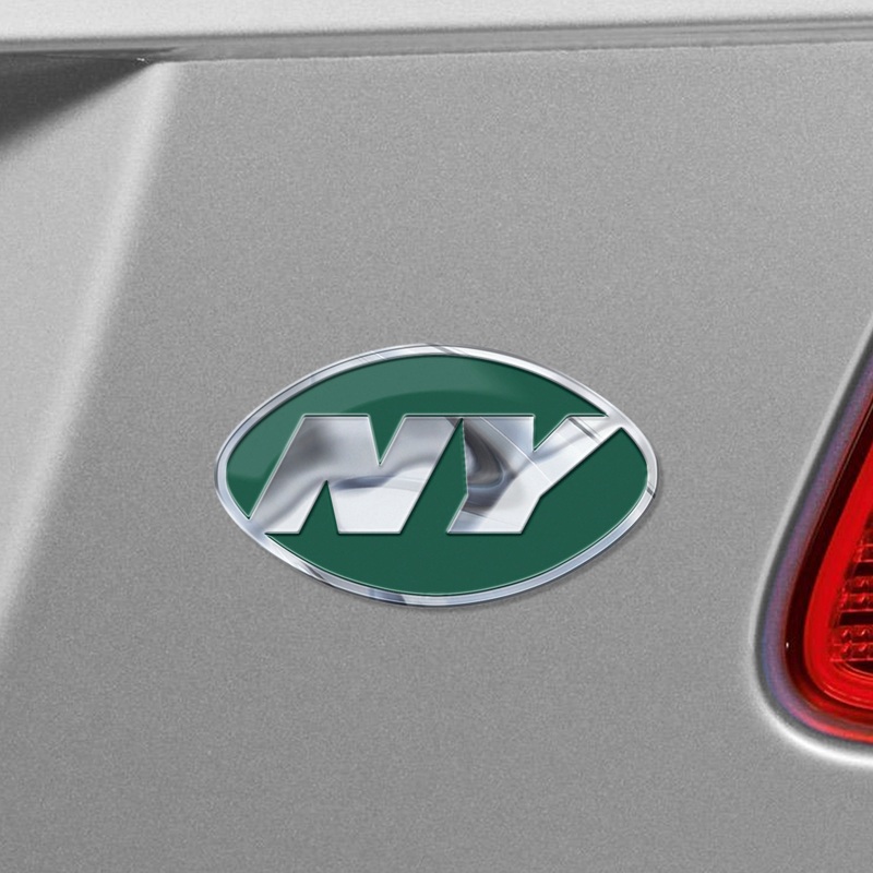 Fanmats New York Jets Heavy Duty Aluminum Embossed Color Emblem – Alternate