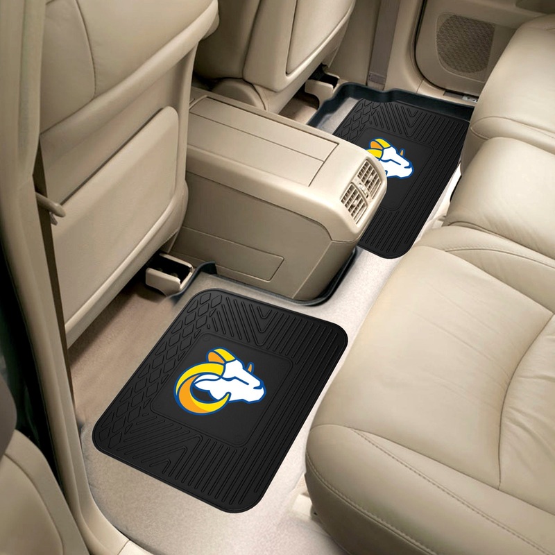 Fanmats Los Angeles Rams Back Seat Car Utility Mats – 2 Piece Set