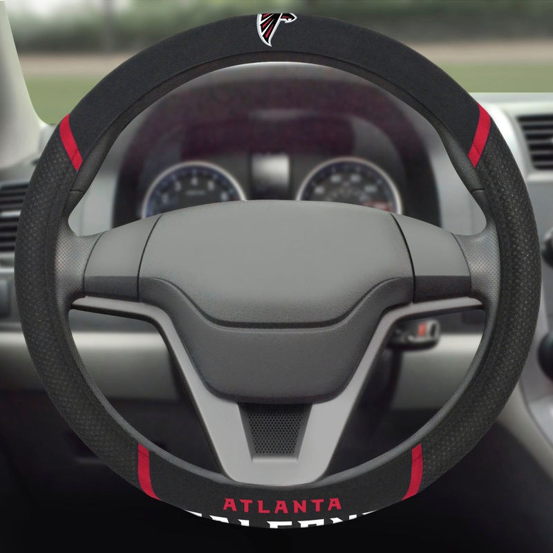 Fanmats Atlanta Falcons Embroidered Steering Wheel Cover