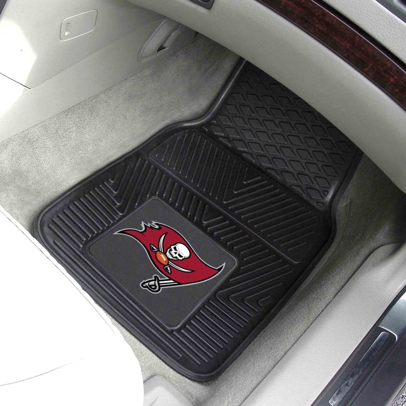 Fanmats Tampa Bay Buccaneers Heavy Duty Car Mat Set – 2 Pieces