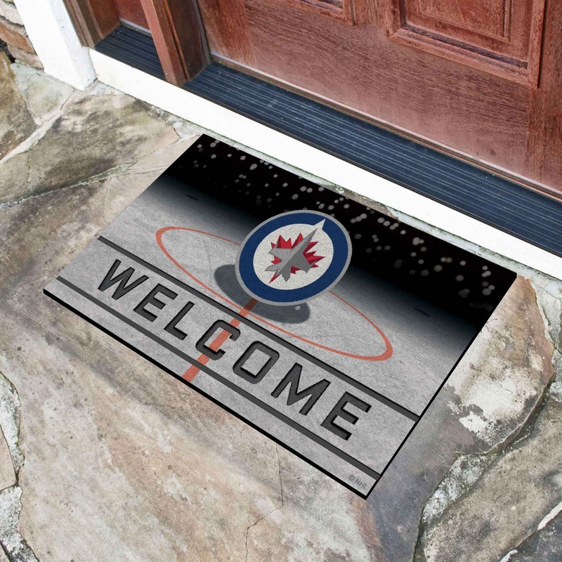 Fanmats Winnipeg Jets Rubber Door Mat – 18 x 30