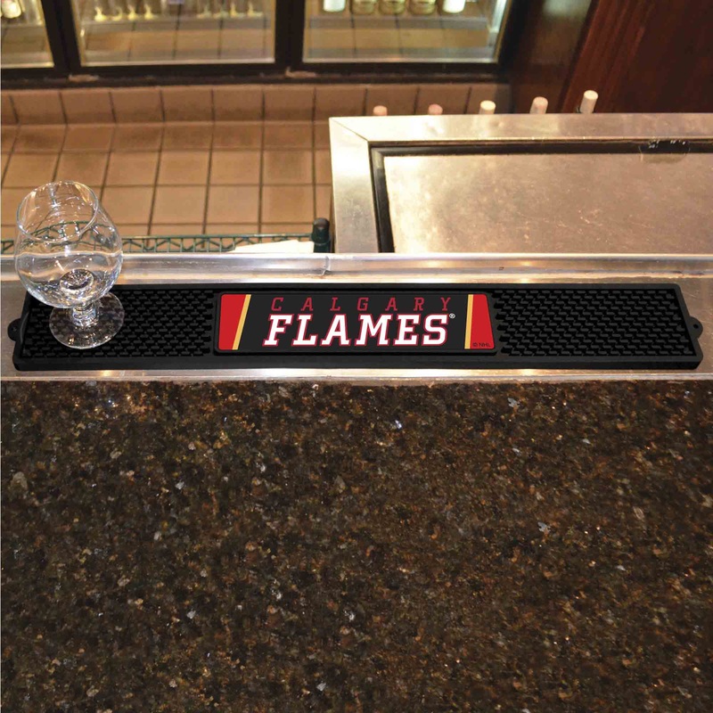 Fanmats Calgary Flames Bar Drink Mat – 3.25 x 24