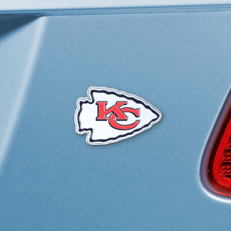 Fanmats Kansas City Chiefs 3D Color Metal Emblem