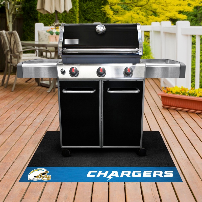 Fanmats Los Angeles Chargers Vinyl Grill Mat – 26 x 42
