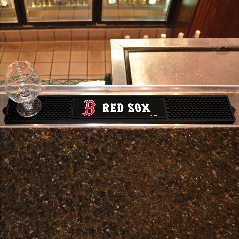 Fanmats Boston Red Sox Bar Drink Mat – 3.25 x 24