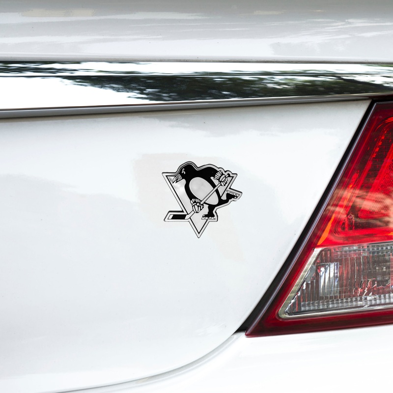 Fanmats Pittsburgh Penguins Molded Chrome Plastic Emblem