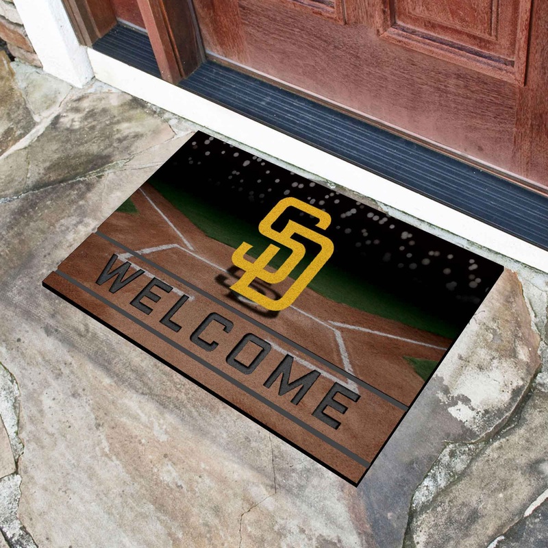 Fanmats San Diego Padres Rubber Door Mat – 18 x 30