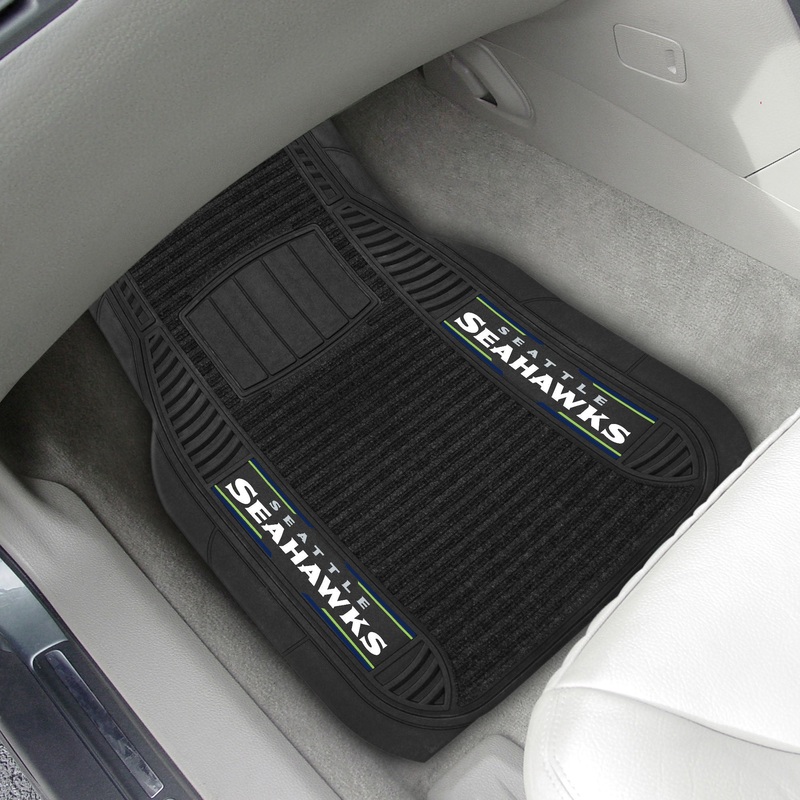 Fanmats Seattle Seahawks 2 Piece Deluxe Car Mat Set