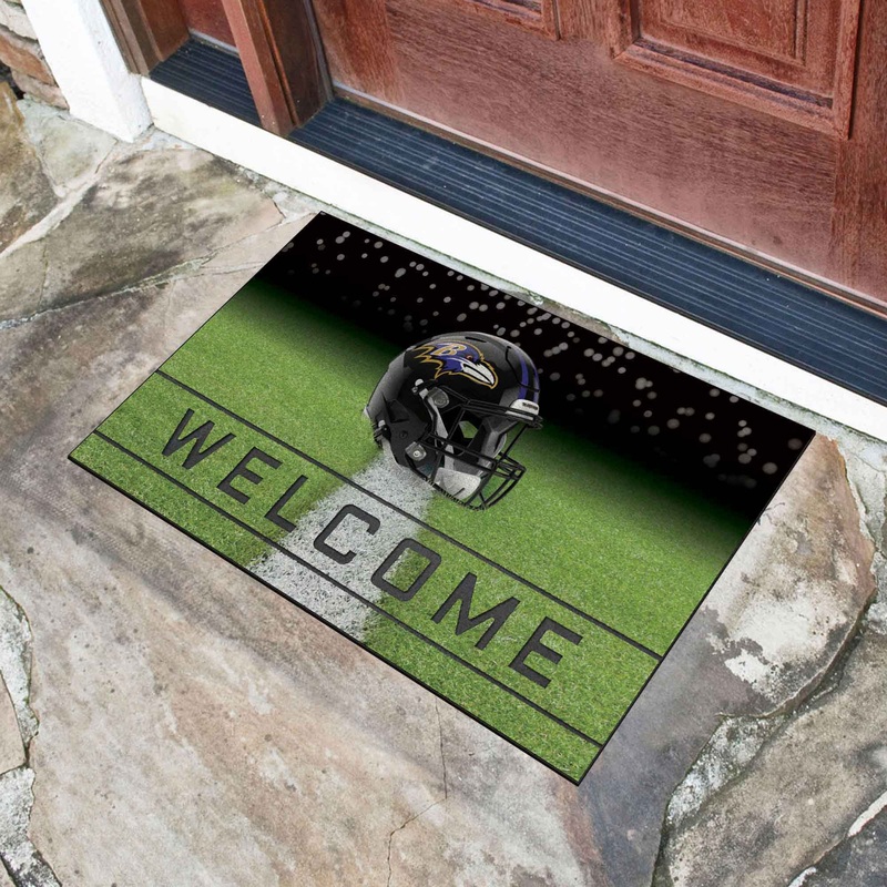 Fanmats Baltimore Ravens Rubber Door Mat – 18 x 30