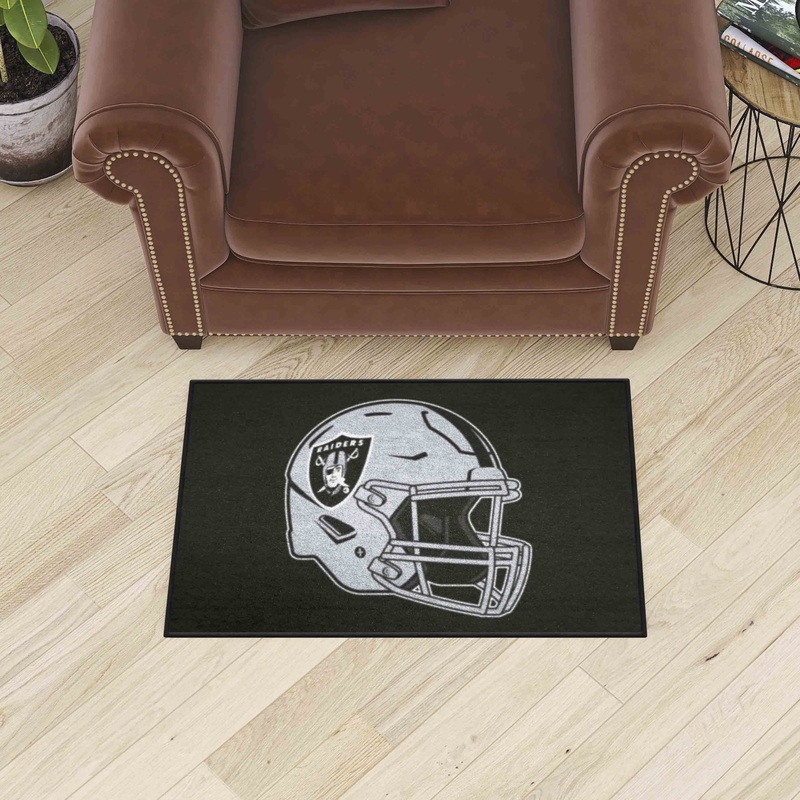 Fanmats Las Vegas Raiders Starter Mat Accent Rug – 19 x 30, Helmet Logo