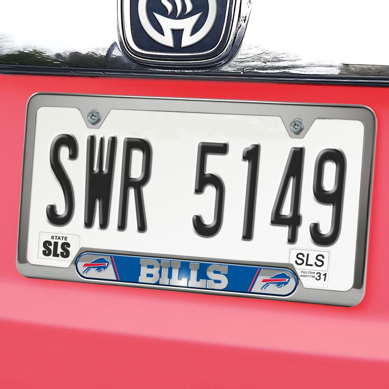 Fanmats Buffalo Bills Embossed License Plate Frame, 6.25 x 12.25