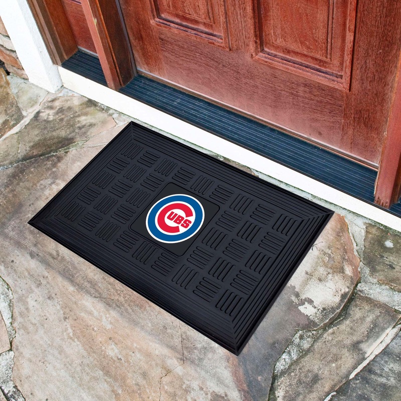 Fanmats Chicago Cubs Heavy Duty Vinyl Medallion Door Mat – 19.5 x 31