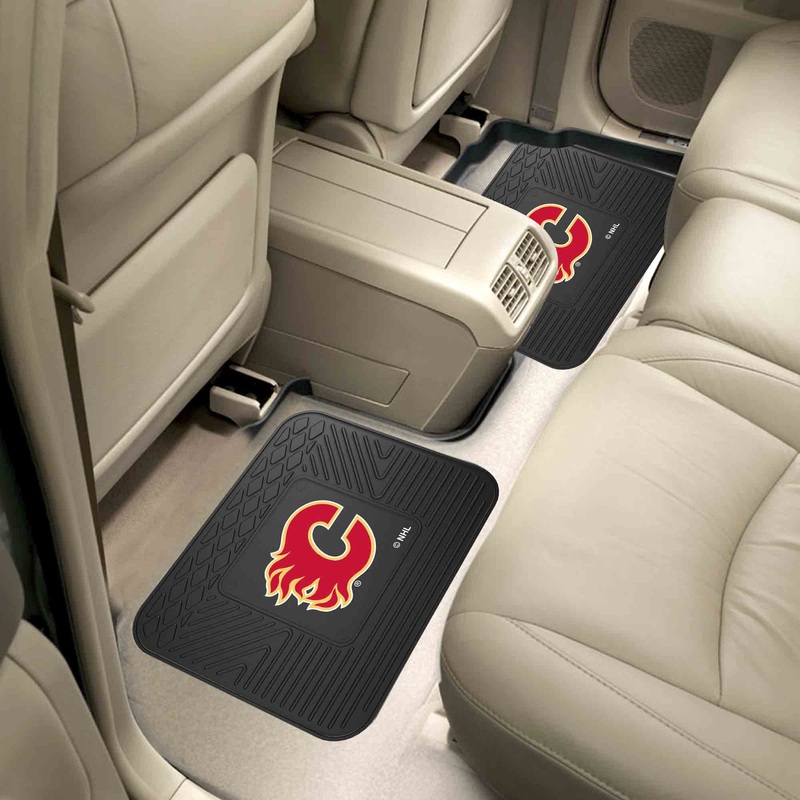 Fanmats Calgary Flames Back Seat Car Utility Mats – 2 Piece Set