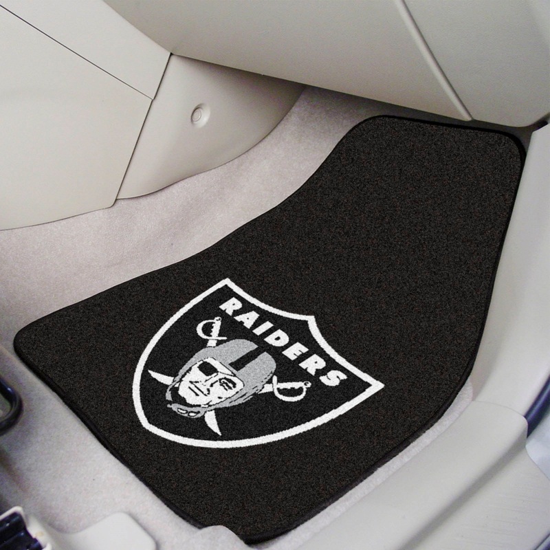 Fanmats Las Vegas Raiders Front Carpet Car Mat Set – 2 Pieces