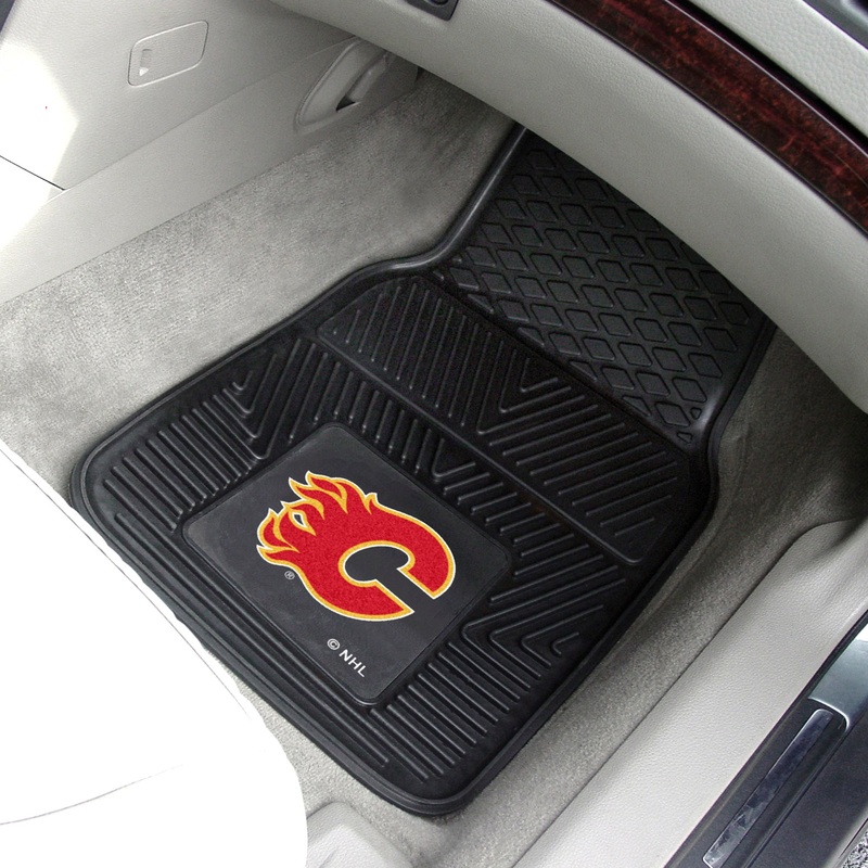 Fanmats Calgary Flames Heavy Duty Car Mat Set – 2 Pieces
