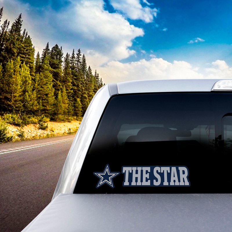 Fanmats Dallas Cowboys 2 Piece Team Slogan Decal Sticker Set