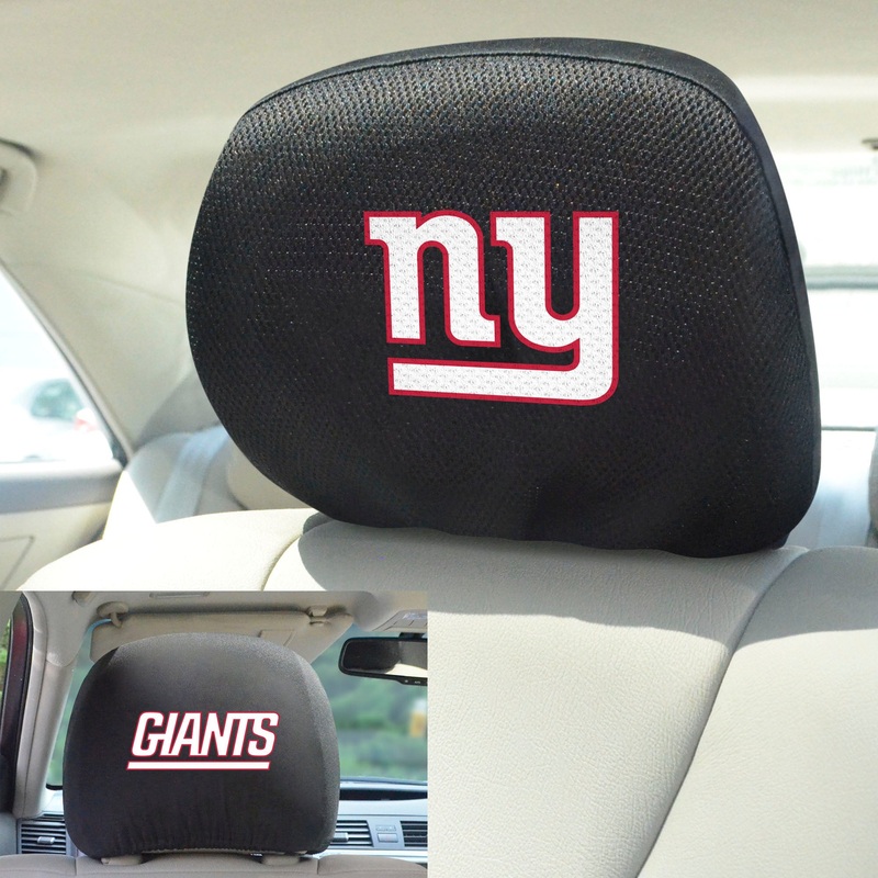 Fanmats New York Giants Embroidered Head Rest Cover Set – 2 Pieces