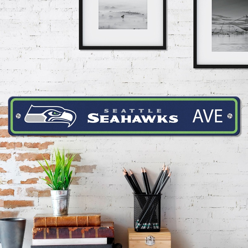 Fanmats Seattle Seahawks Team Color Street Sign 4 X 24 Lightweight