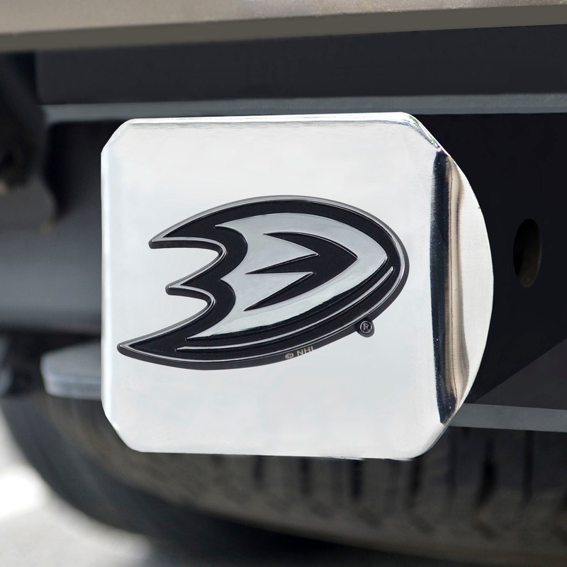 Fanmats Anaheim Ducks Chrome Metal Hitch Cover with Chrome Metal 3D Emblem