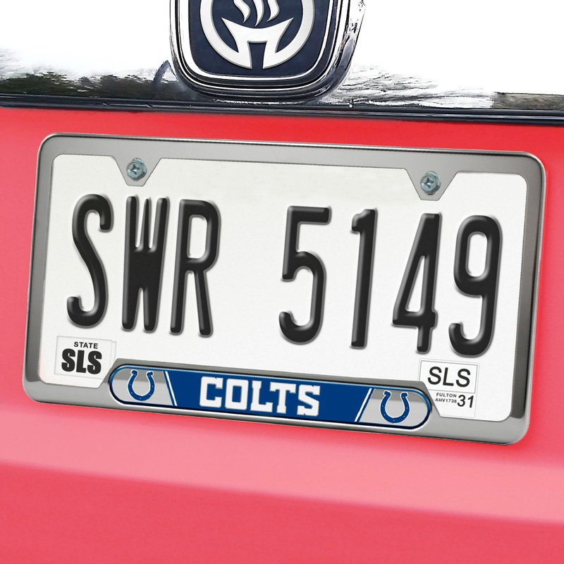 Fanmats Indianapolis Colts Embossed License Plate Frame, 6.25 x 12.25