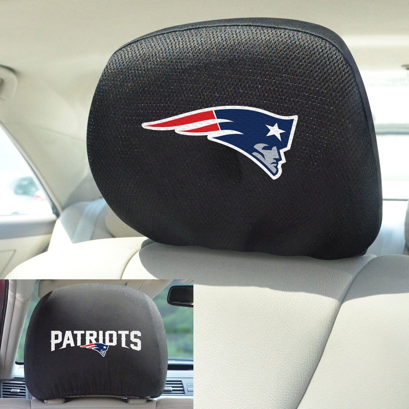 Fanmats New England Patriots Embroidered Head Rest Cover Set – 2 Pieces