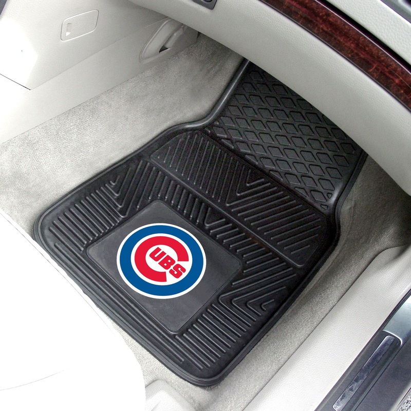 Fanmats Chicago Cubs Heavy Duty Car Mat Set – 2 Pieces