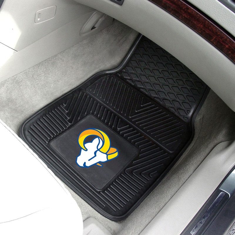 Fanmats Los Angeles Rams Heavy Duty Car Mat Set – 2 Pieces