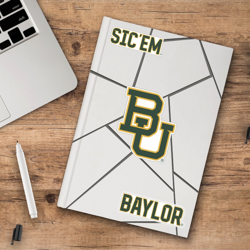 Fanmats Baylor Bears 3 Piece Decal Sticker Set