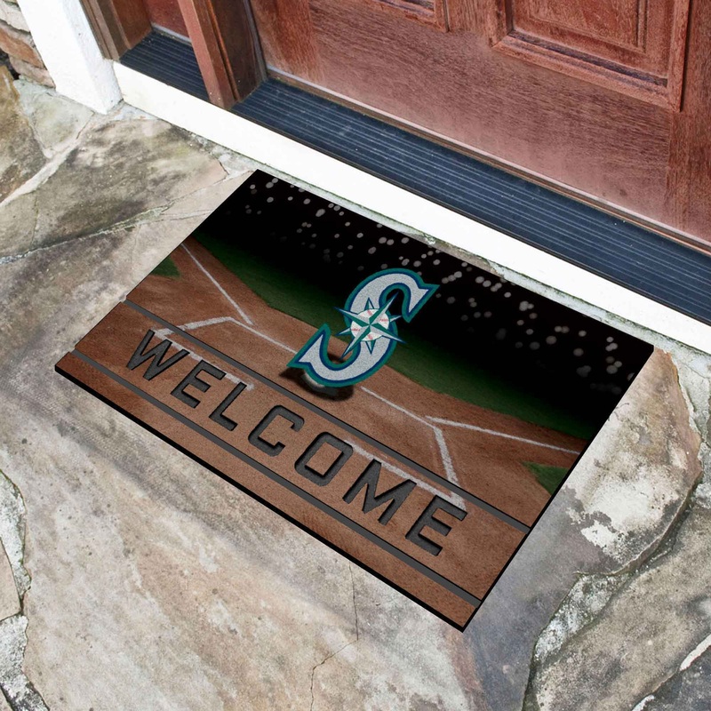 Fanmats Seattle Mariners Rubber Door Mat – 18 x 30