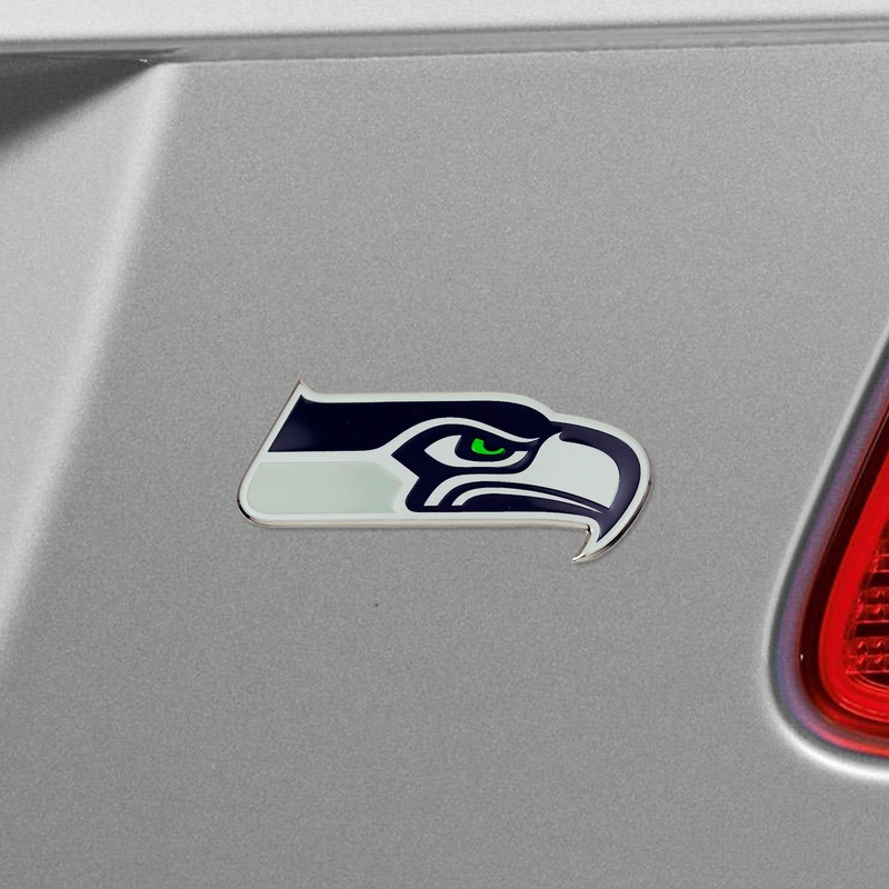 Fanmats Seattle Seahawks Heavy Duty Aluminum Embossed Color Emblem