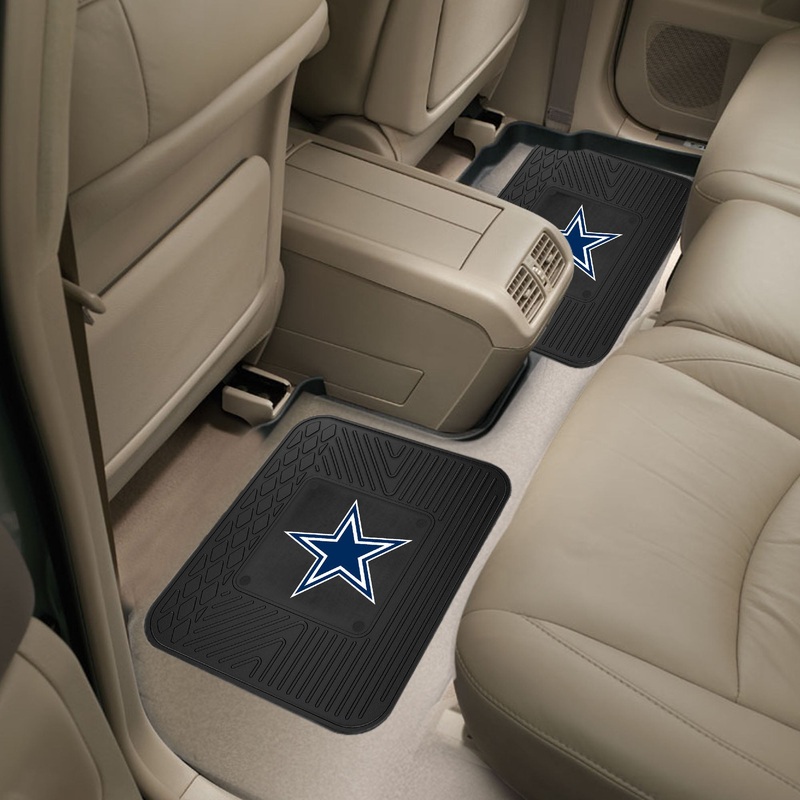 Fanmats Dallas Cowboys Back Seat Car Utility Mats – 2 Piece Set