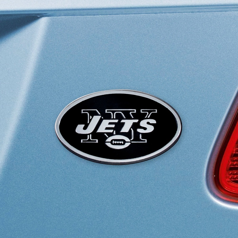 Fanmats New York Jets 3D Chrome Metal Emblem