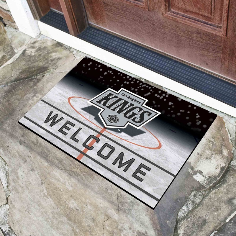 Fanmats Los Angeles Kings Rubber Door Mat – 18 x 30