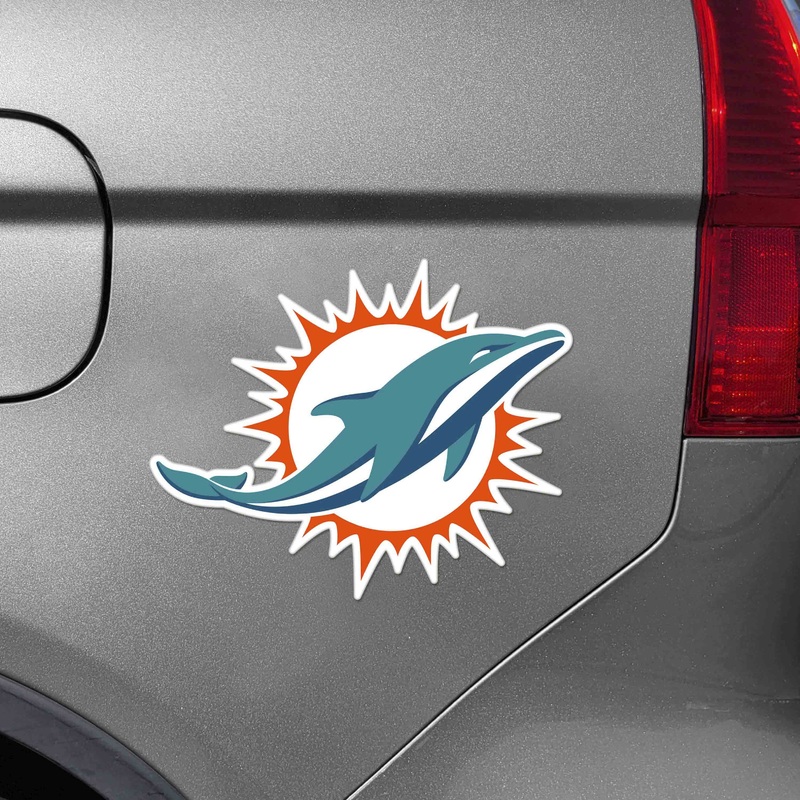 Fanmats Miami Dolphins Large Team Logo Magnet 8.7 x 8.3