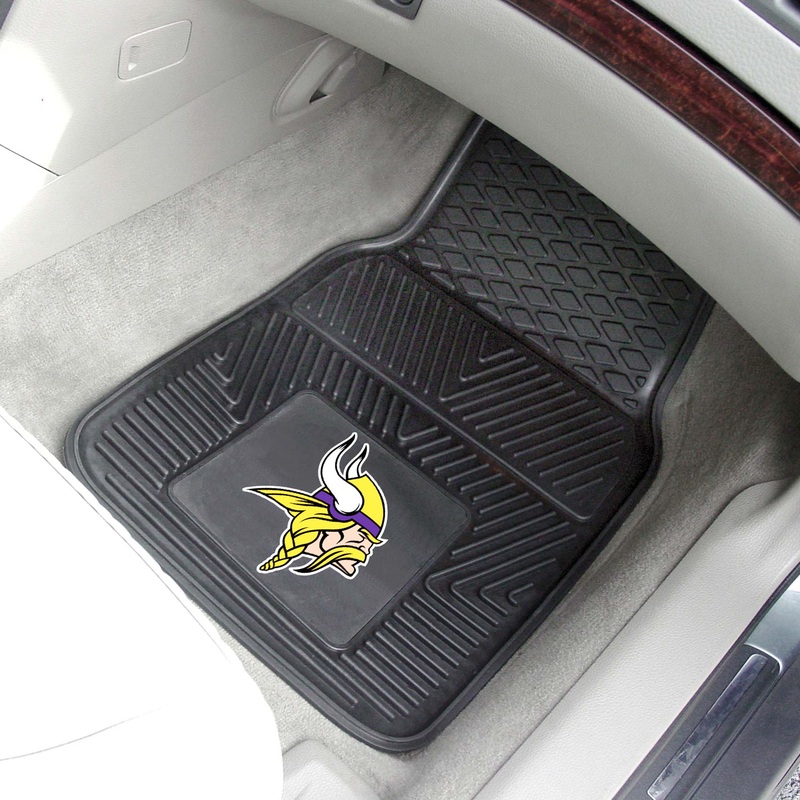 Fanmats Minnesota Vikings Heavy Duty Car Mat Set – 2 Pieces