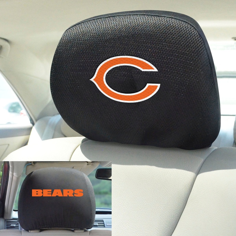 Fanmats Chicago Bears Embroidered Head Rest Cover Set – 2 Pieces