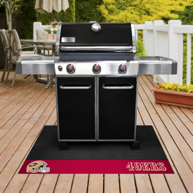 Fanmats San Francisco 49ers Vinyl Grill Mat – 26 x 42