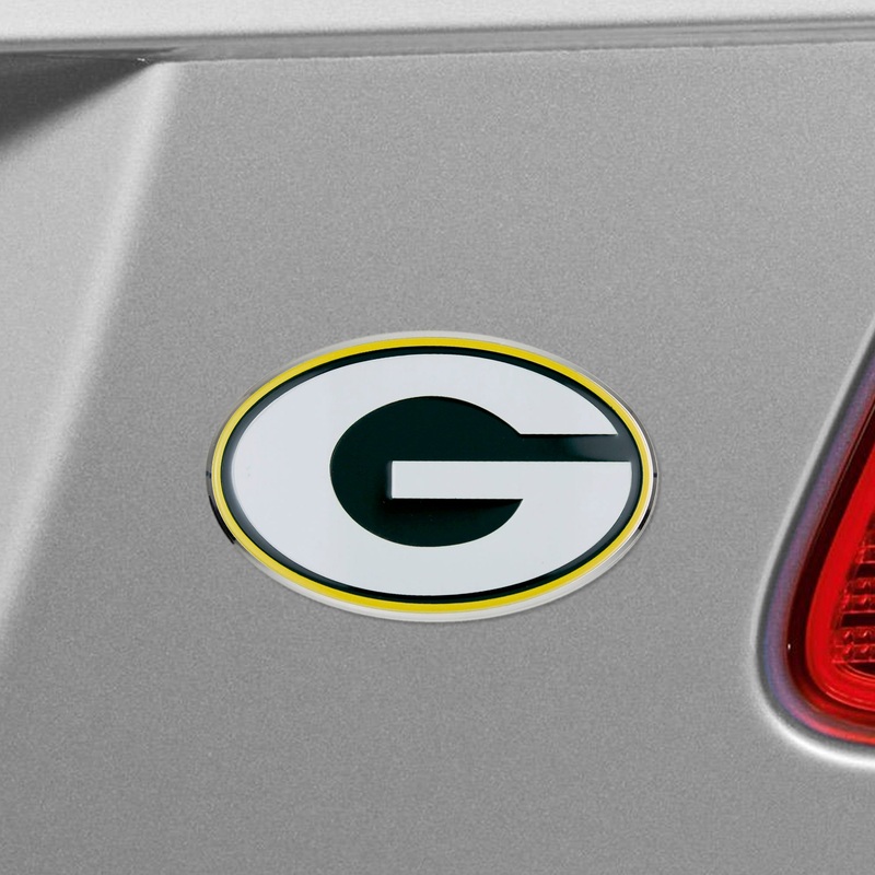 Fanmats Green Bay Packers Heavy Duty Aluminum Embossed Color Emblem